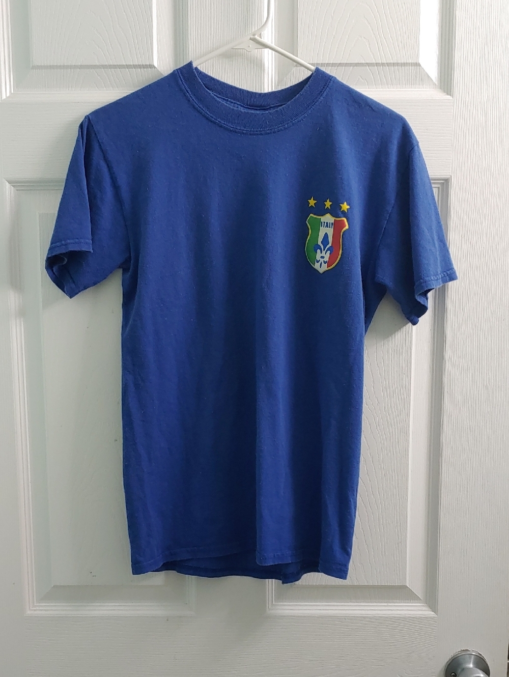 Vintage 2006 Fifa World Cup T Shirt Germany Y2K Italy Blue Tee Adult Size S